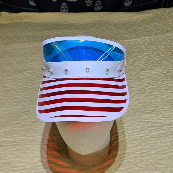 Retro Patriotic LED Sun Visor - Picture 1 of 8